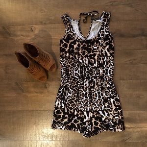 Venus brand leopard romper SIZE XS